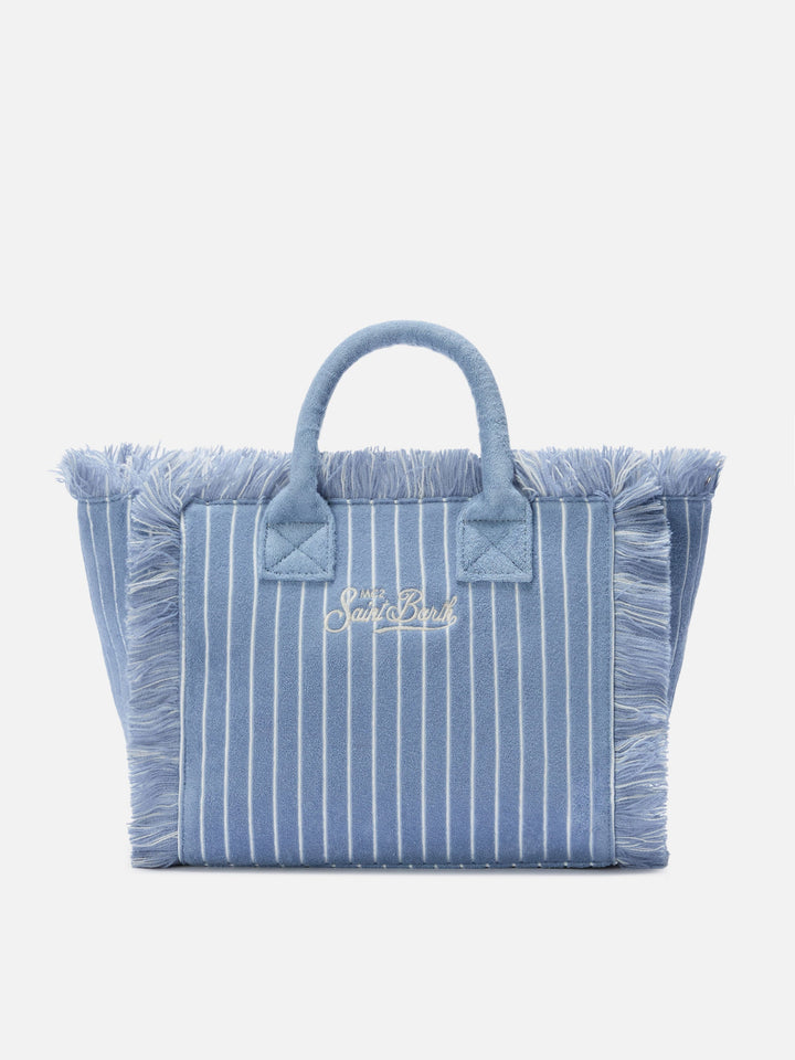 Colette Striped Pink Terry Fabric Bag