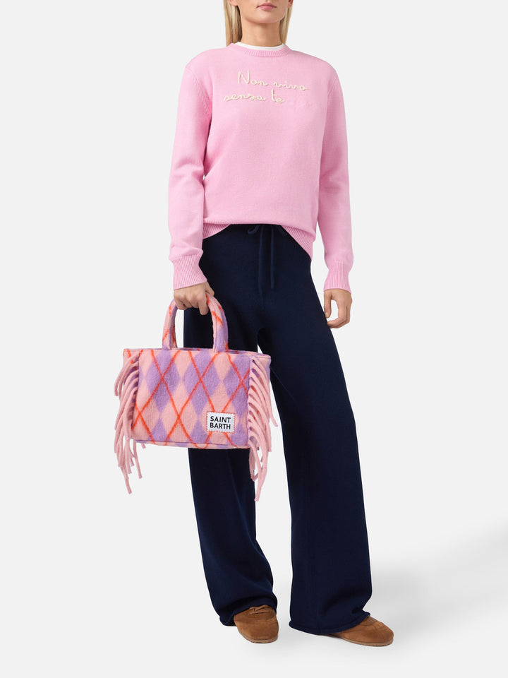 Colette Argyle Print Blanket Bag