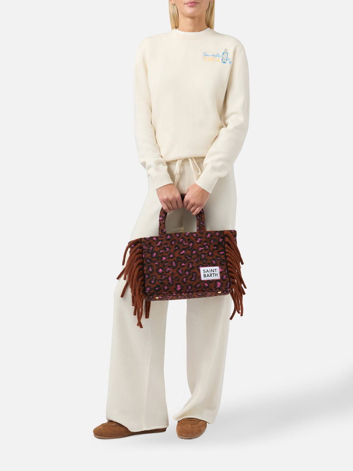 Colette Animal Print Green Blanket Bag