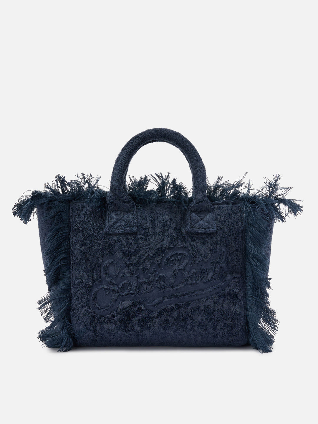 Colette Bag in Solid Blue Terry Fabric