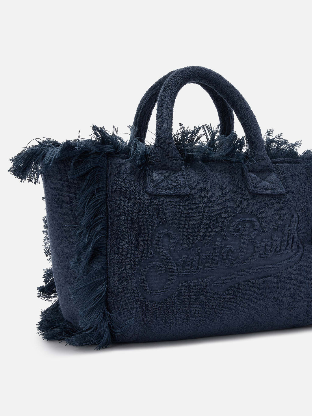 Colette Bag in Solid Blue Terry Fabric
