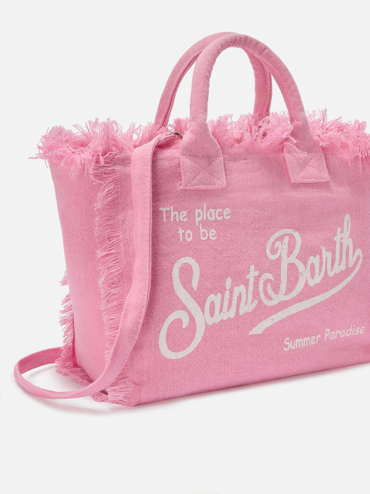 Colette Bag in Solid Pink Linen