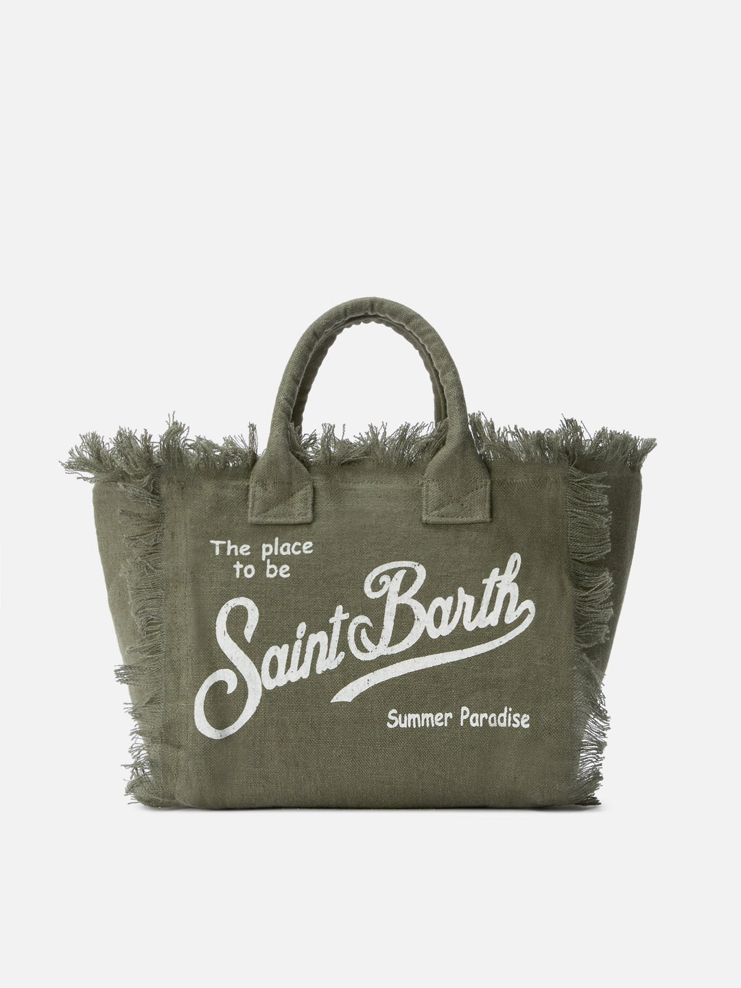 Colette Solid Olive Green Linen Bag