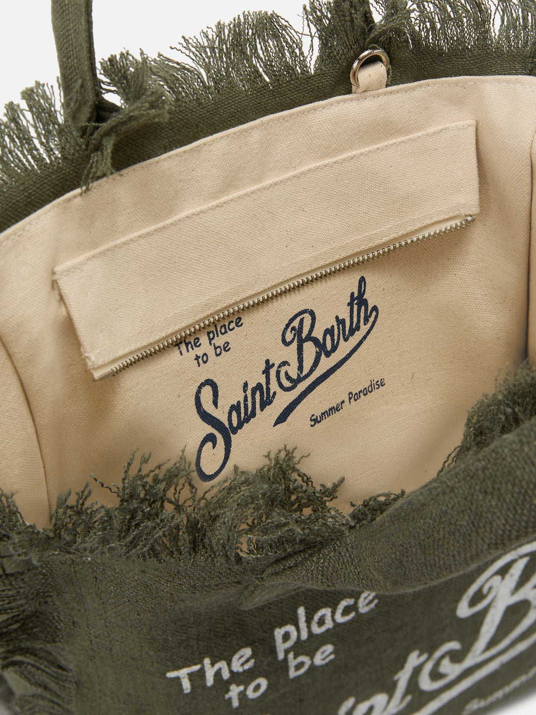 Colette Solid Olive Green Linen Bag