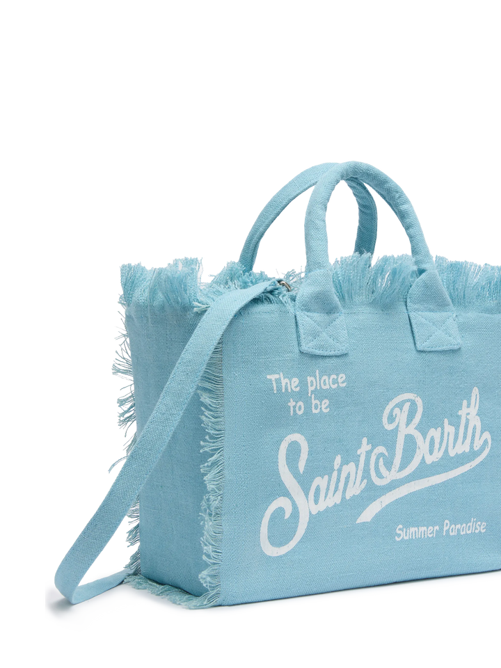 Colette Bag in 100% Blue Linen
