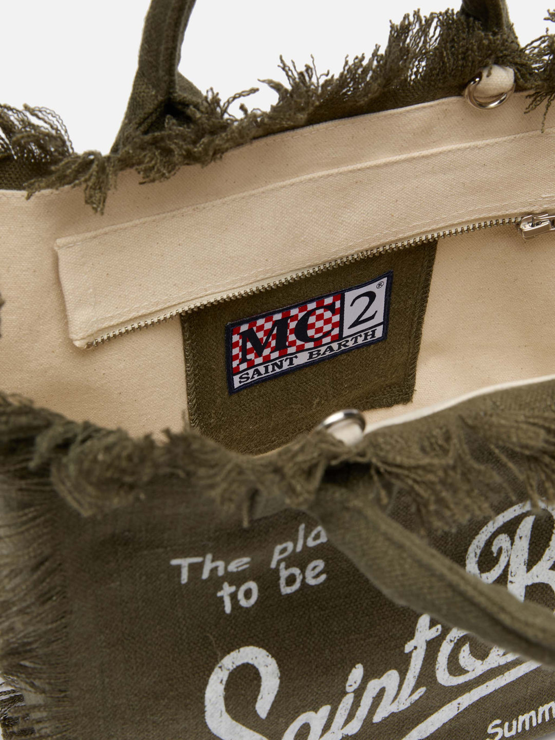Colette Bag in 100% Military Green Linen