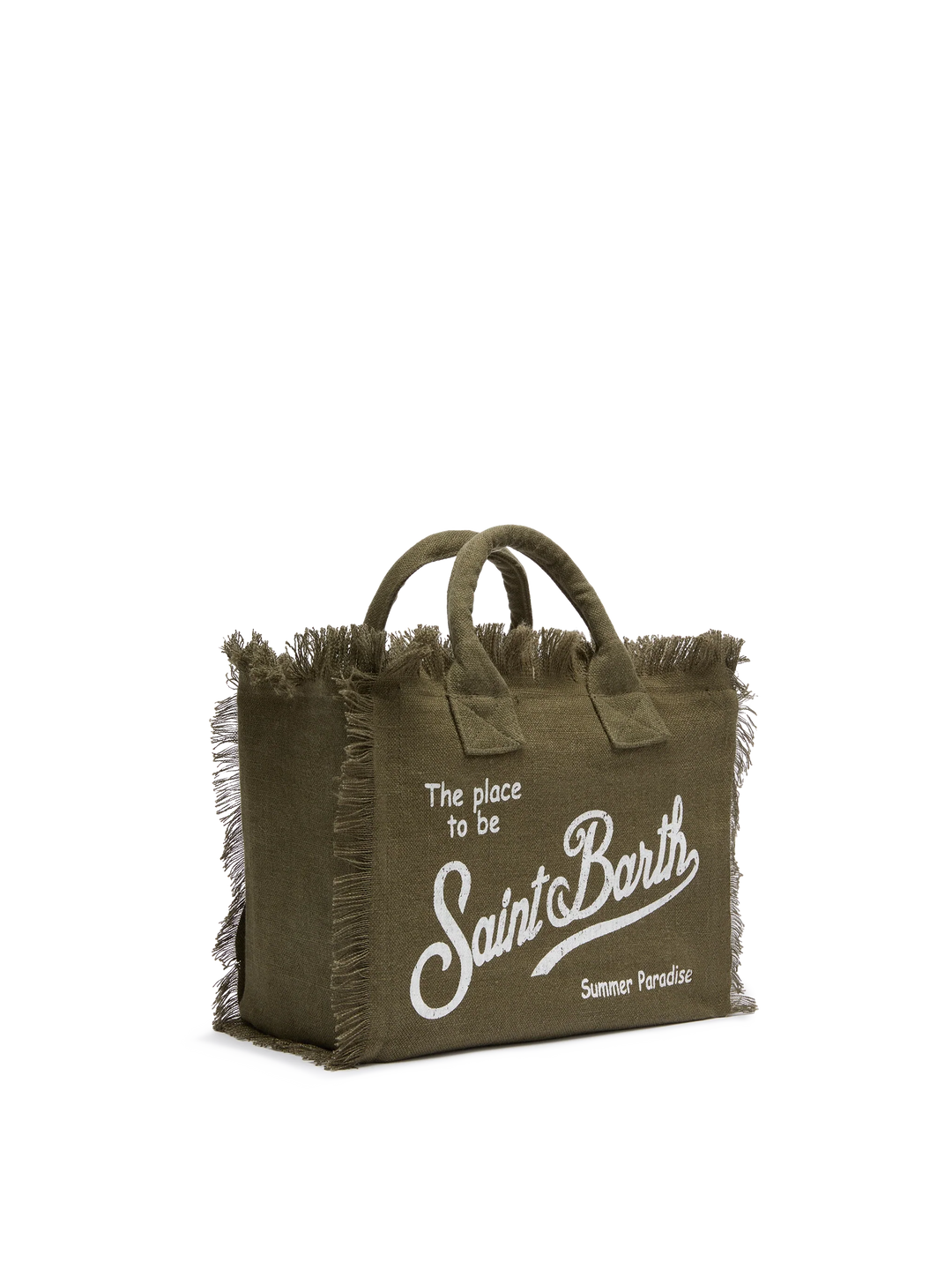 Colette Bag in 100% Military Green Linen