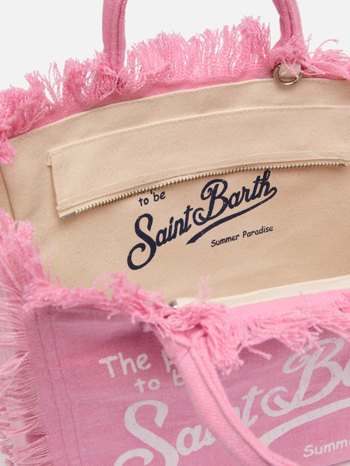 Colette Bag in Solid Pink Linen