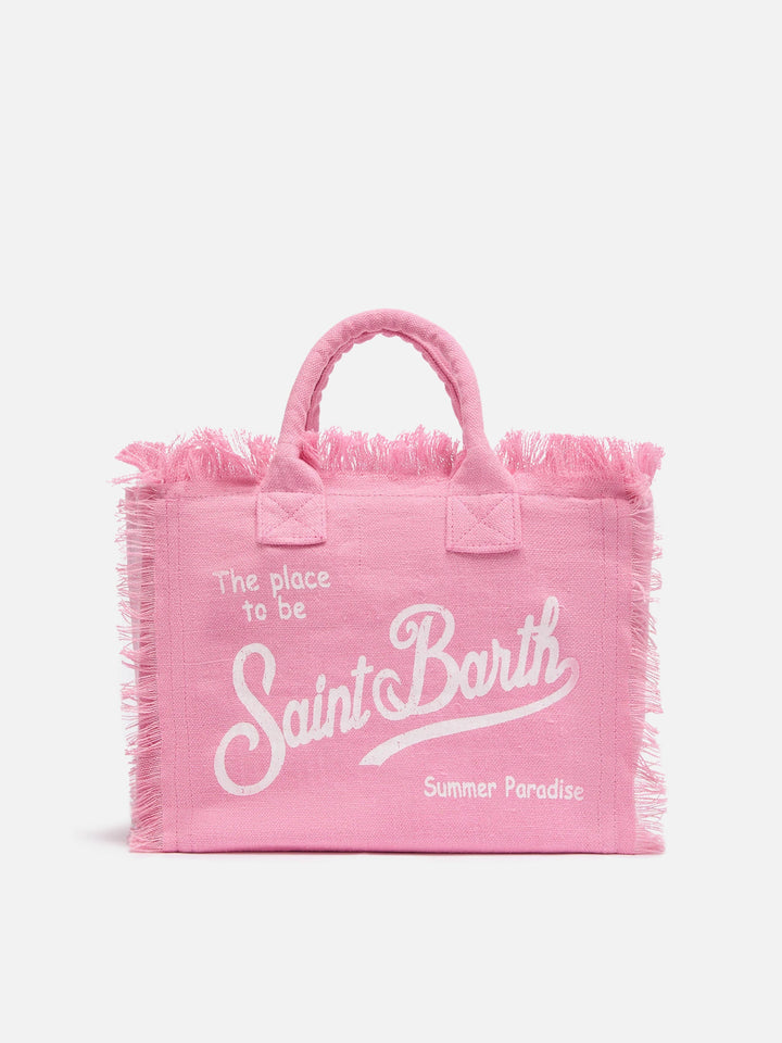 Colette Bag in Solid Pink Linen