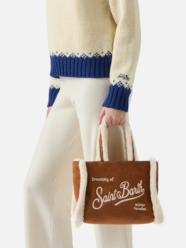 Colette Camel Shearling Bag