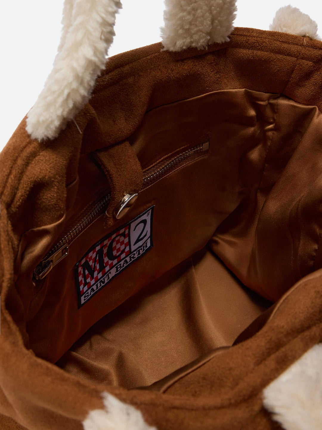 Colette Camel Shearling Bag