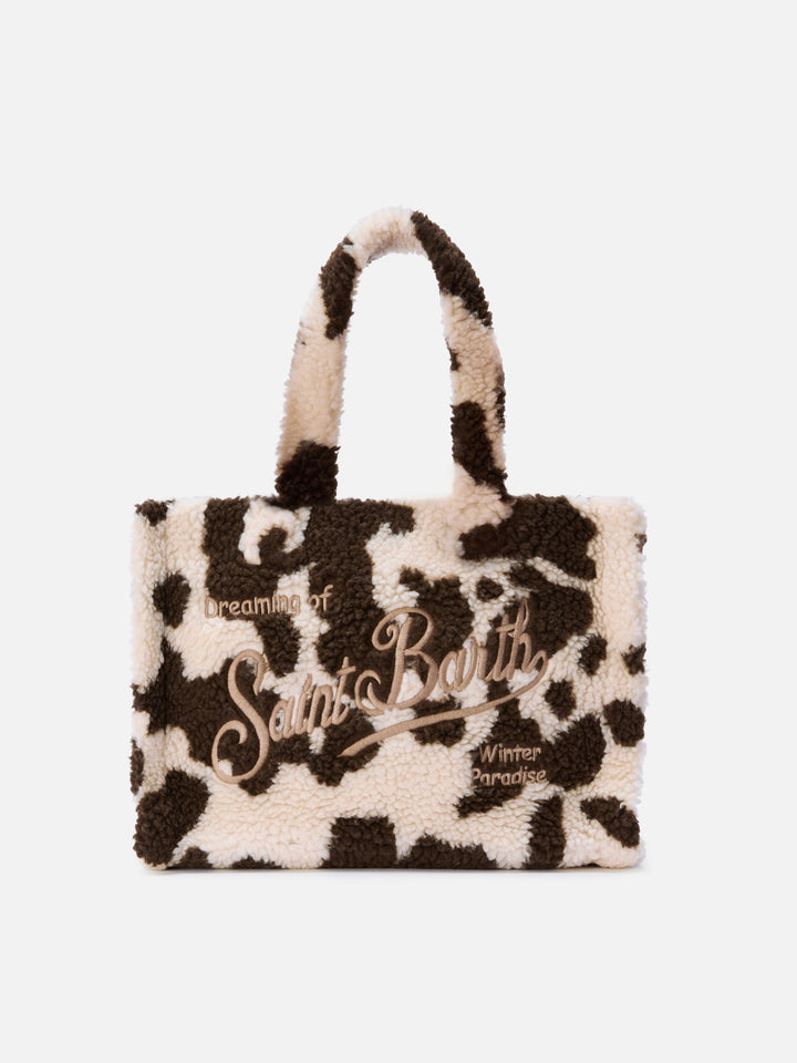 Colette Teddy Cow Print Bag
