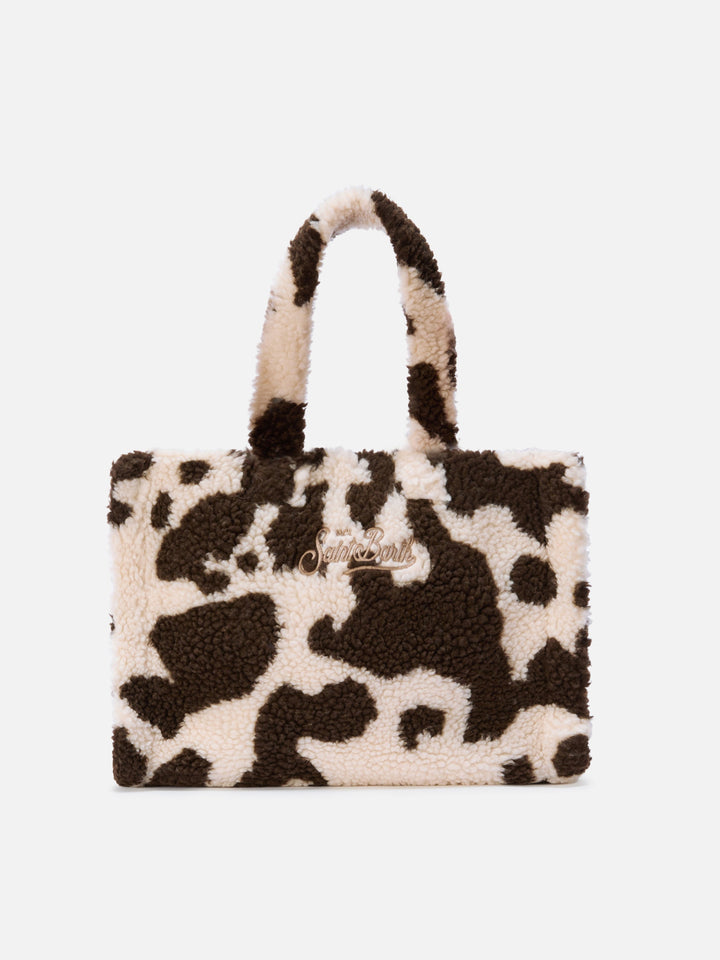 Colette Teddy Cow Print Bag