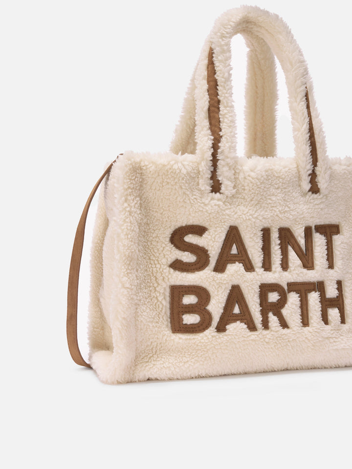 Colette White Teddy Bag with Logo