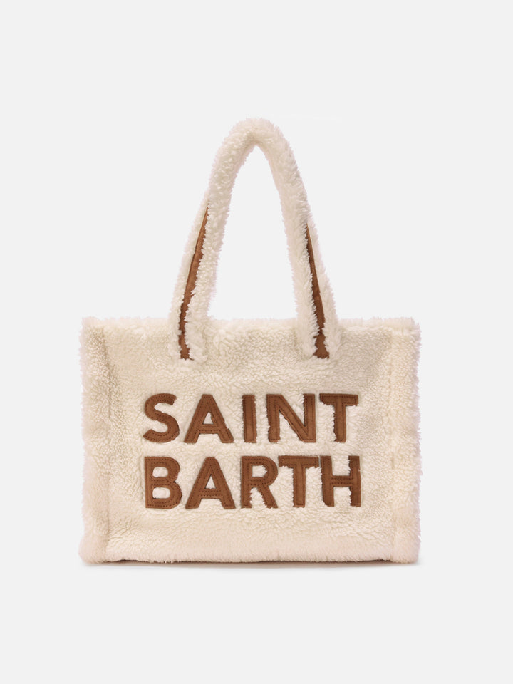 Colette White Teddy Bag with Logo