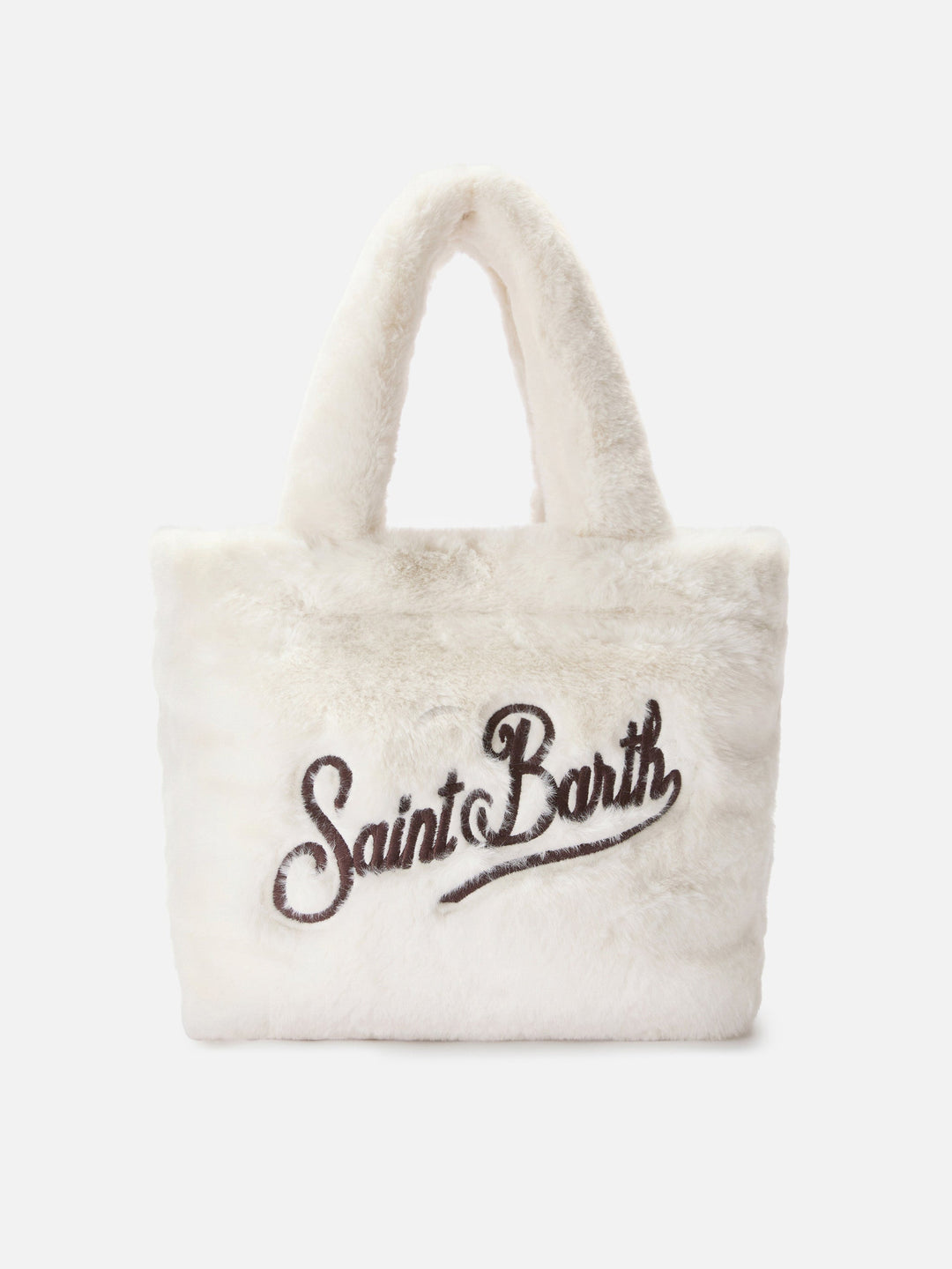 Colette Soft White Faux Fur Handbag