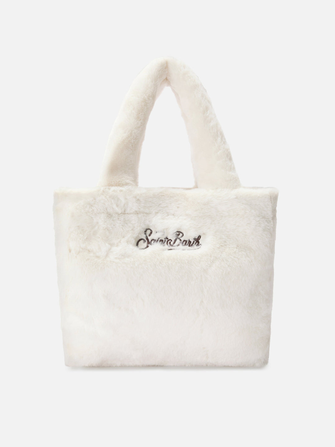 Colette Soft White Faux Fur Handbag