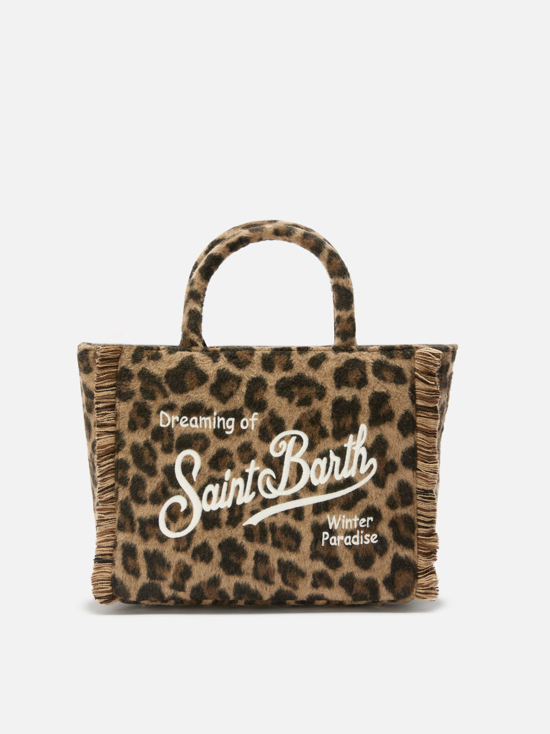 Colette Leopard Print Felt Bag