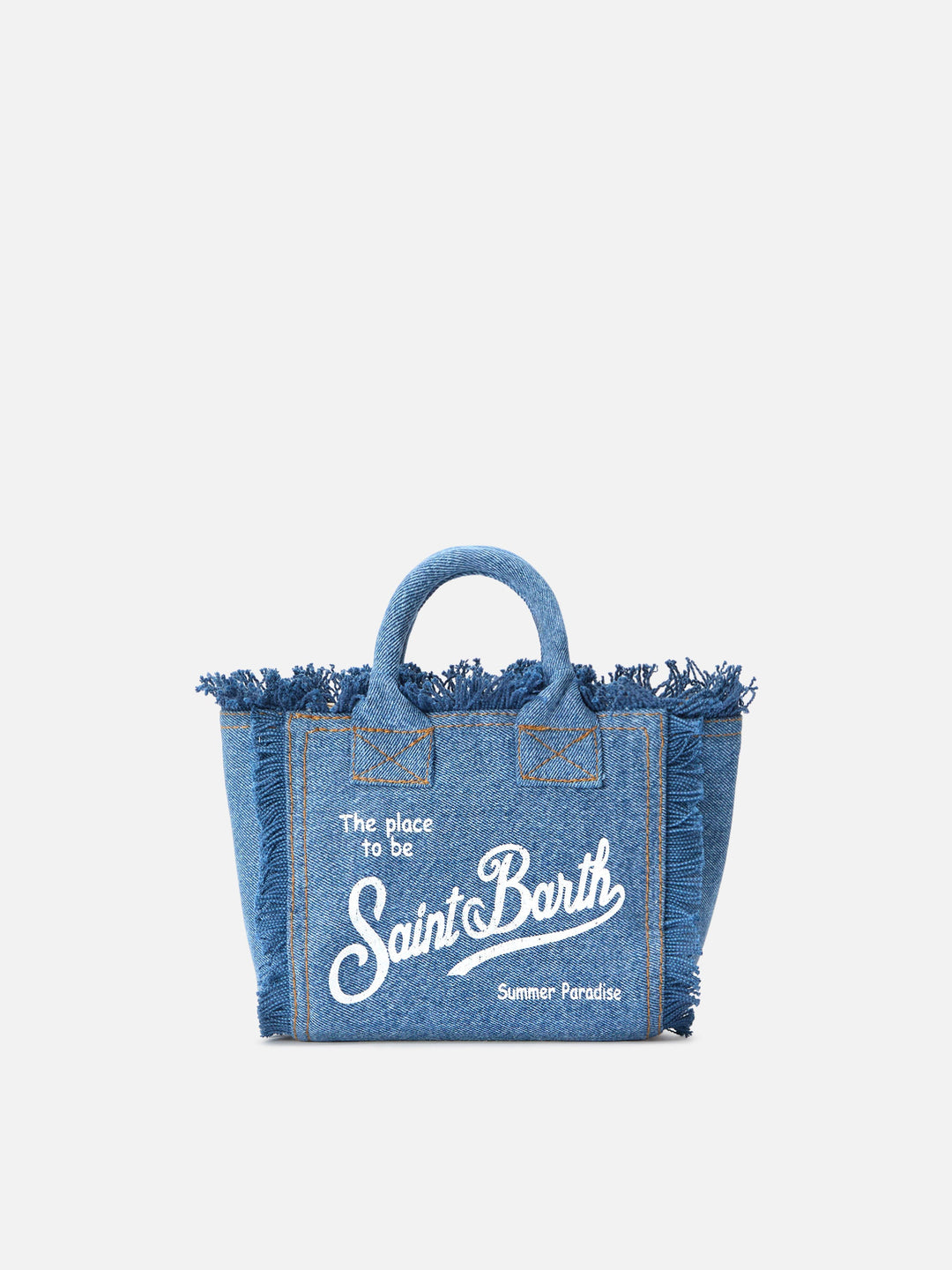 Mini Vanity Bag in Medium Wash Denim