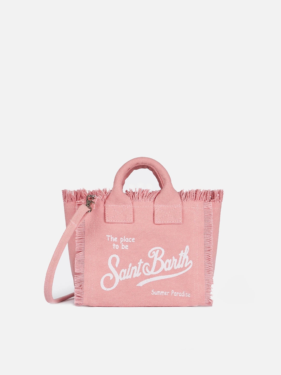 Mini Vanity Bag in Pink Cotton Canvas
