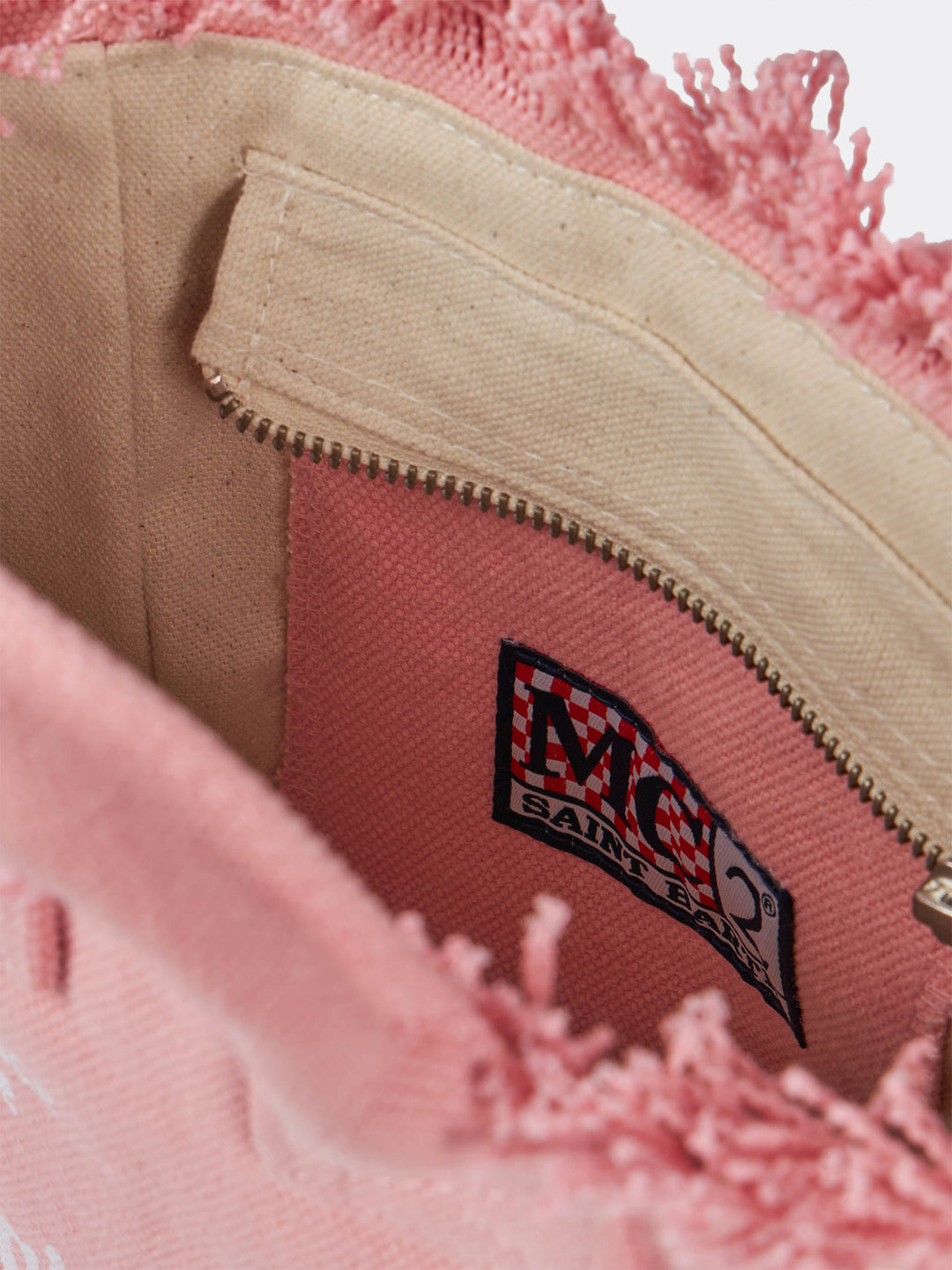 Mini Vanity Bag in Pink Cotton Canvas