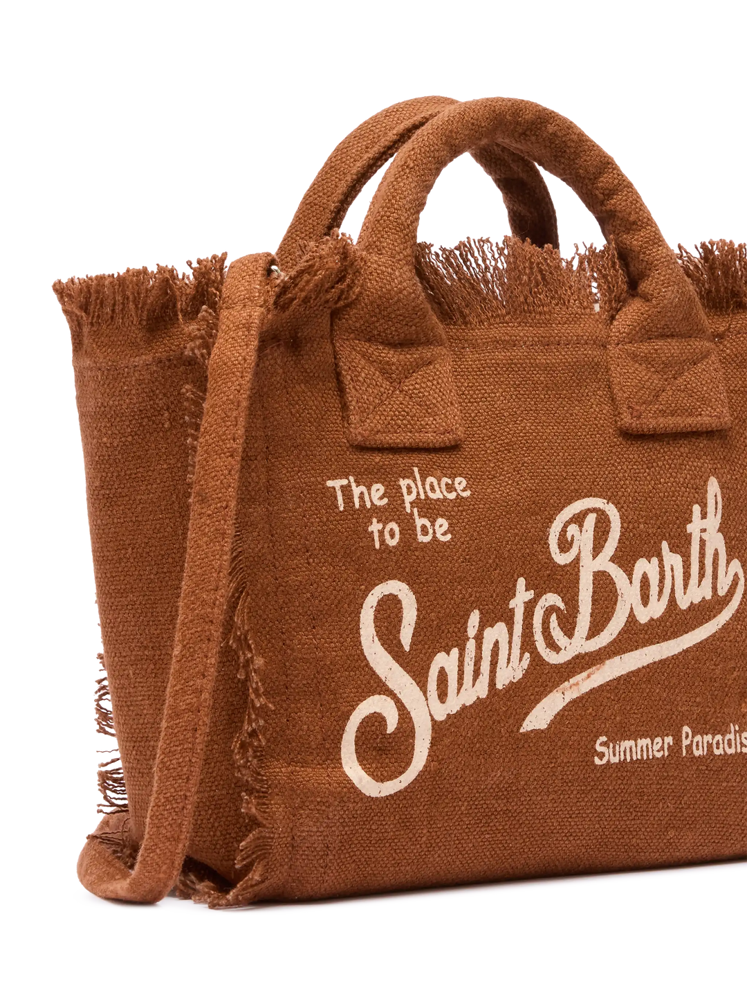 Mini Vanity Bag in 100% Brown Linen
