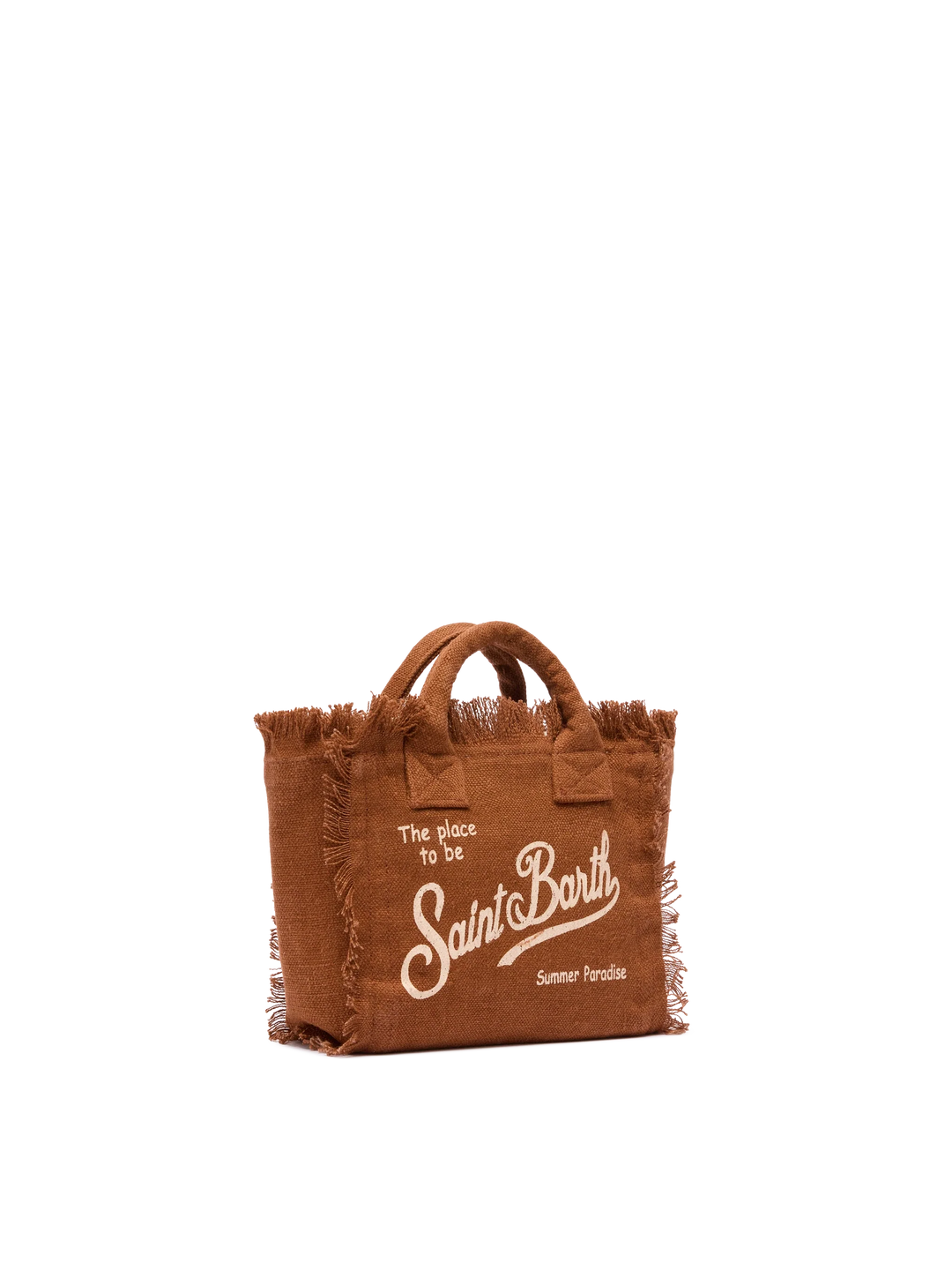 Mini Vanity Bag in 100% Brown Linen