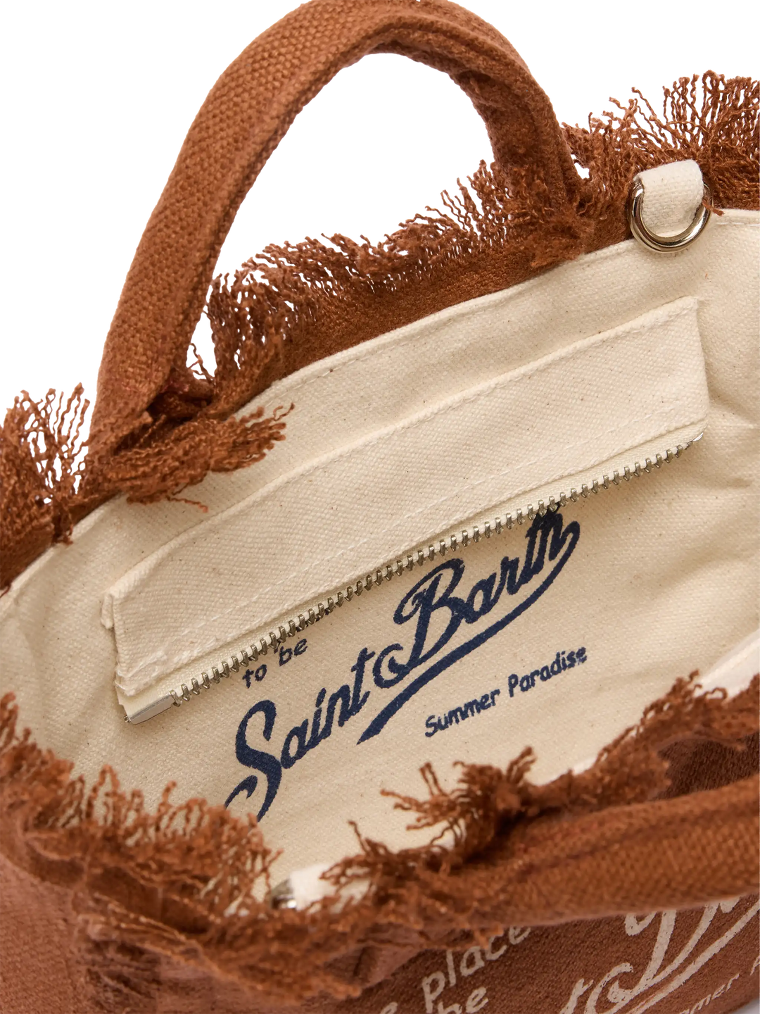 Mini Vanity Bag in 100% Brown Linen
