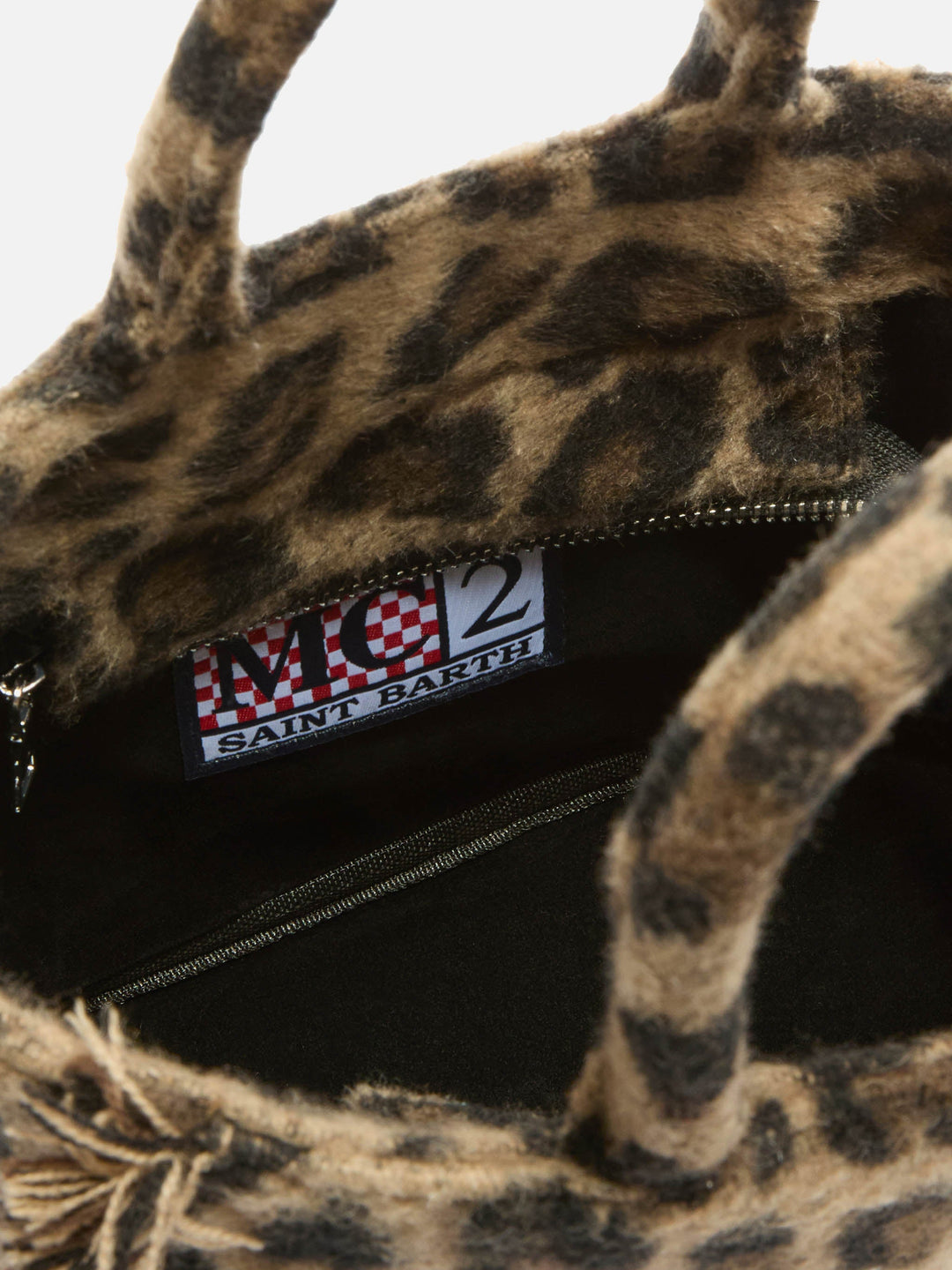 Mini Vanity Bag in Leopard Print Felt