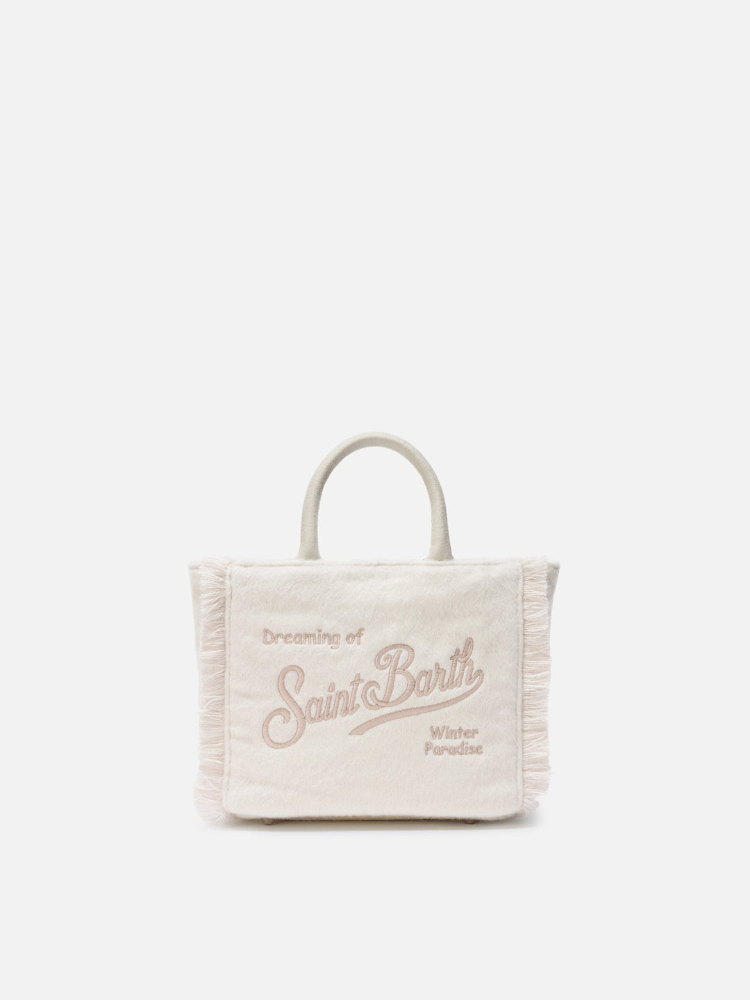 Mini Vanity Bag in White Felt