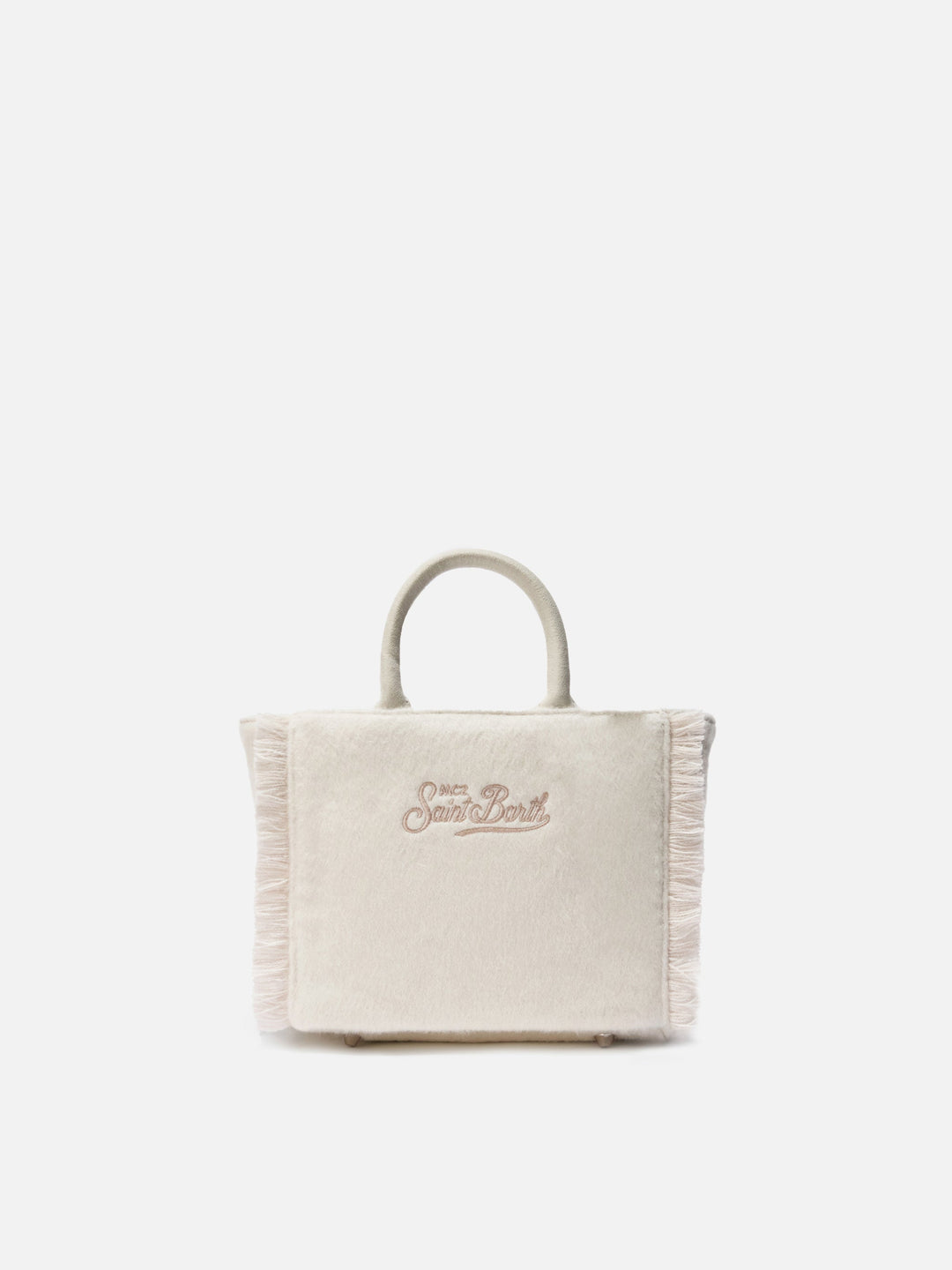 Mini Vanity Bag in White Felt