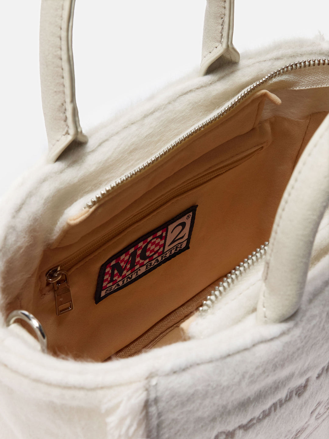 Mini Vanity Bag in White Felt
