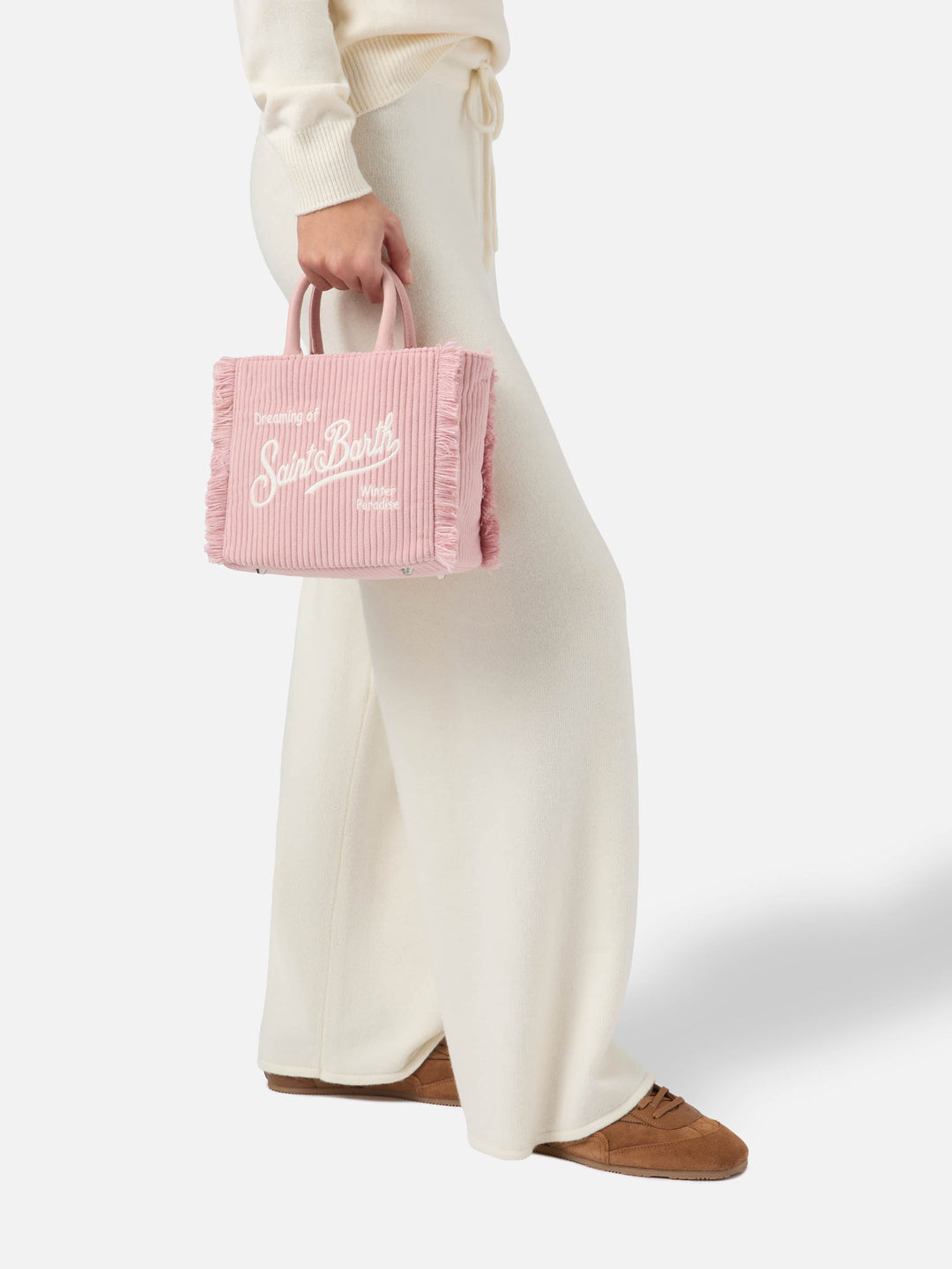 Mini Corduroy Pink Vanity Bag