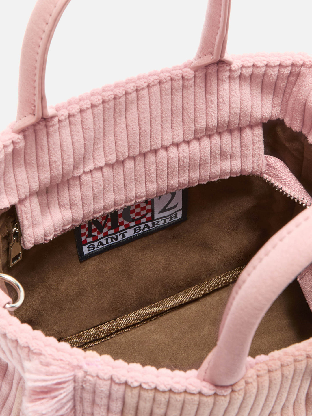 Mini Corduroy Pink Vanity Bag