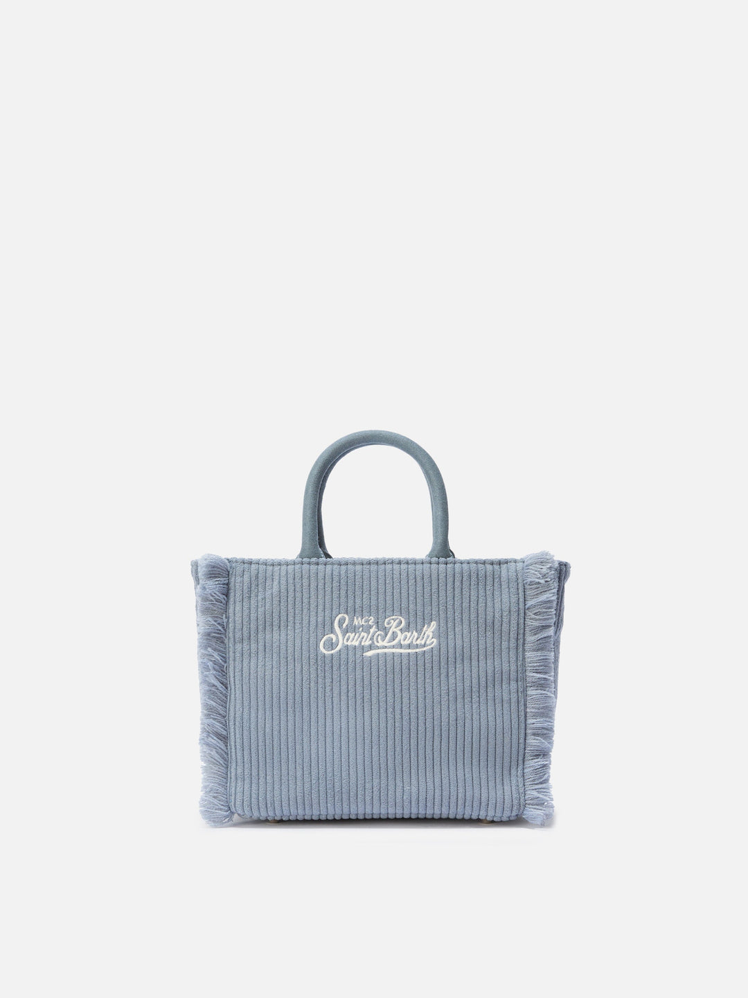 Mini Corduroy Vanity Bag in Dusty Blue