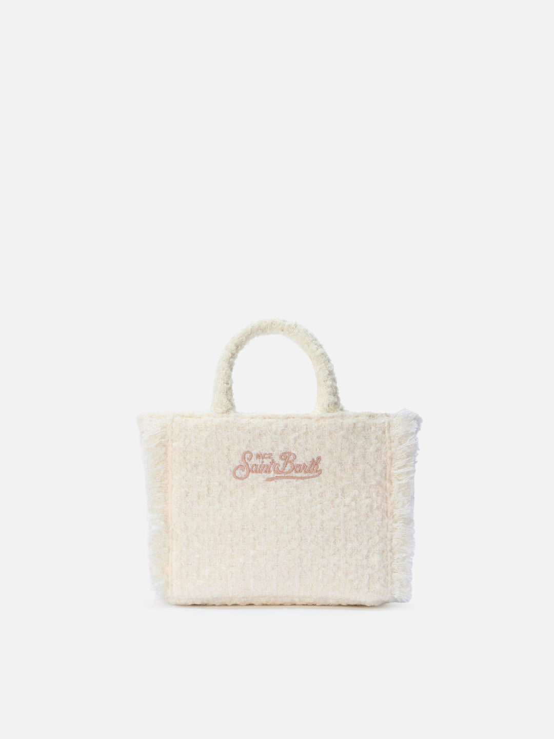 Mini Vanity Bag in White Tweed