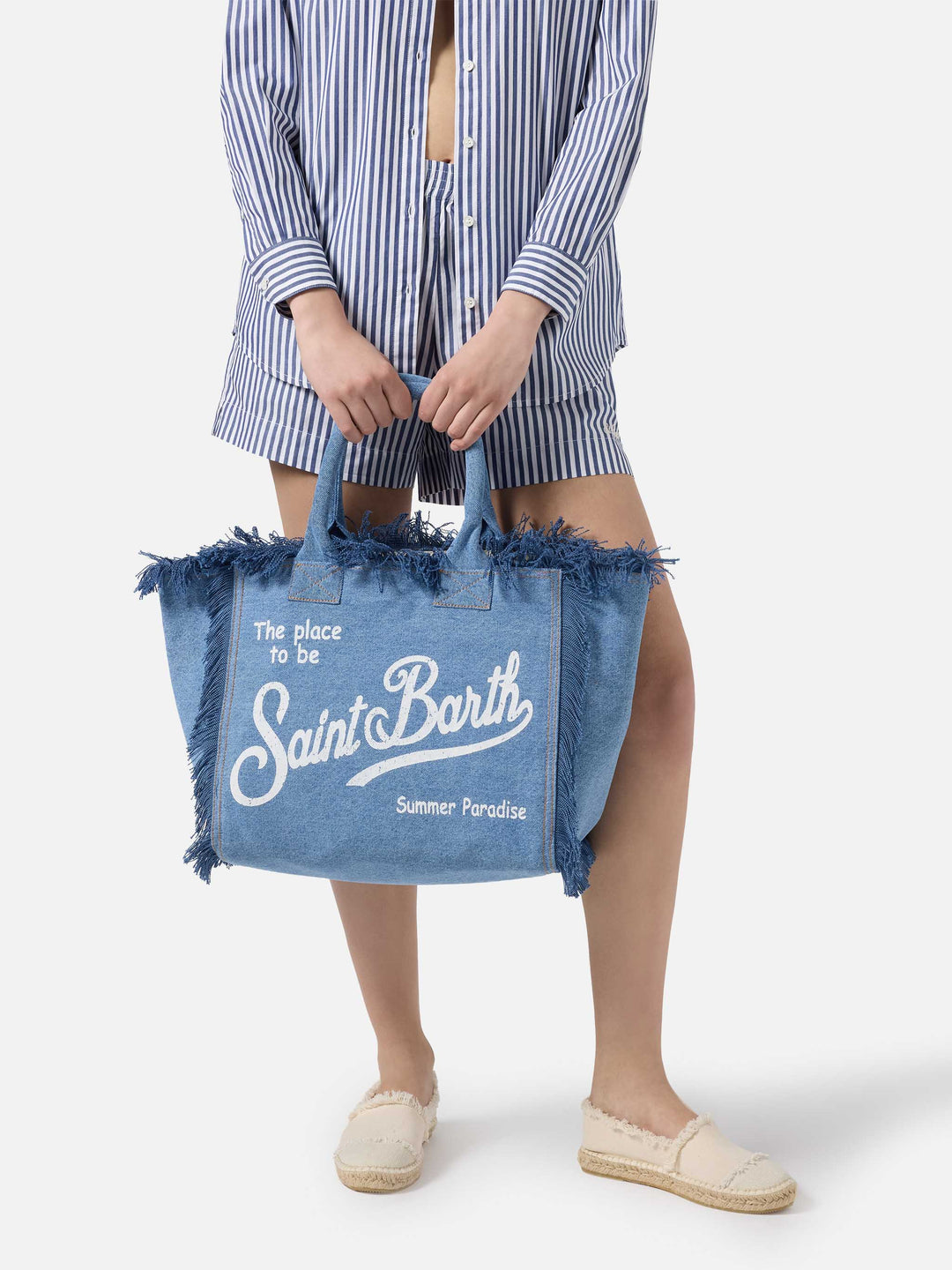Medium Wash Denim Vanity Bag