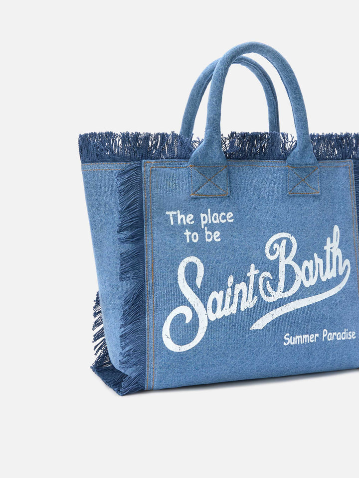 Medium Wash Denim Vanity Bag