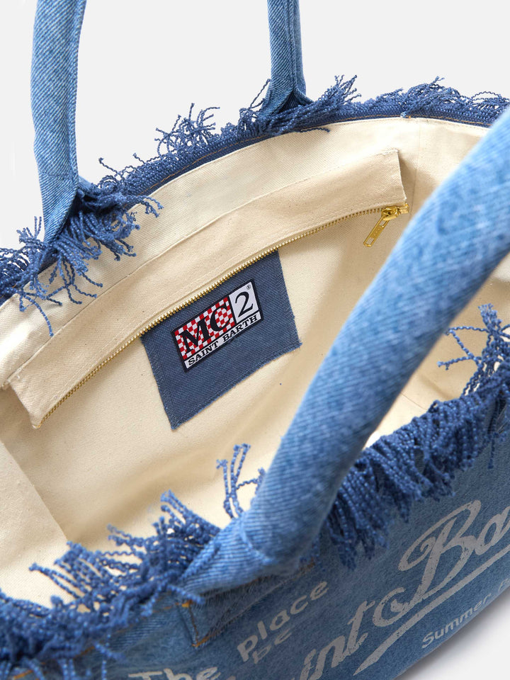 Medium Wash Denim Vanity Bag