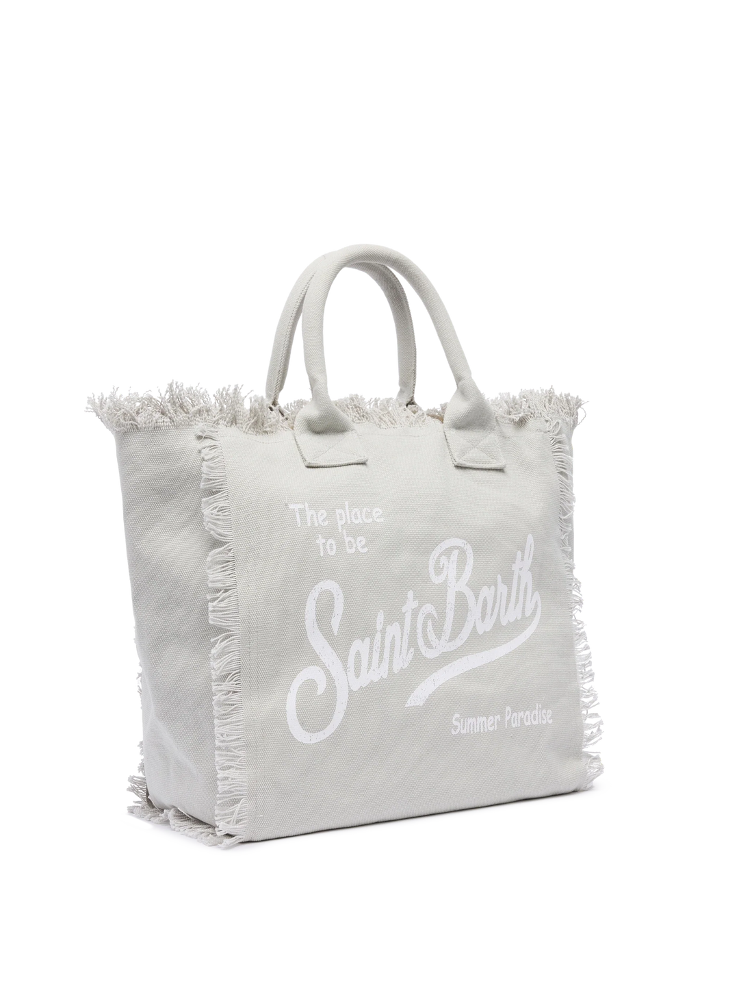 Vanity Shoulder Bag in Grey Cotton Canvas