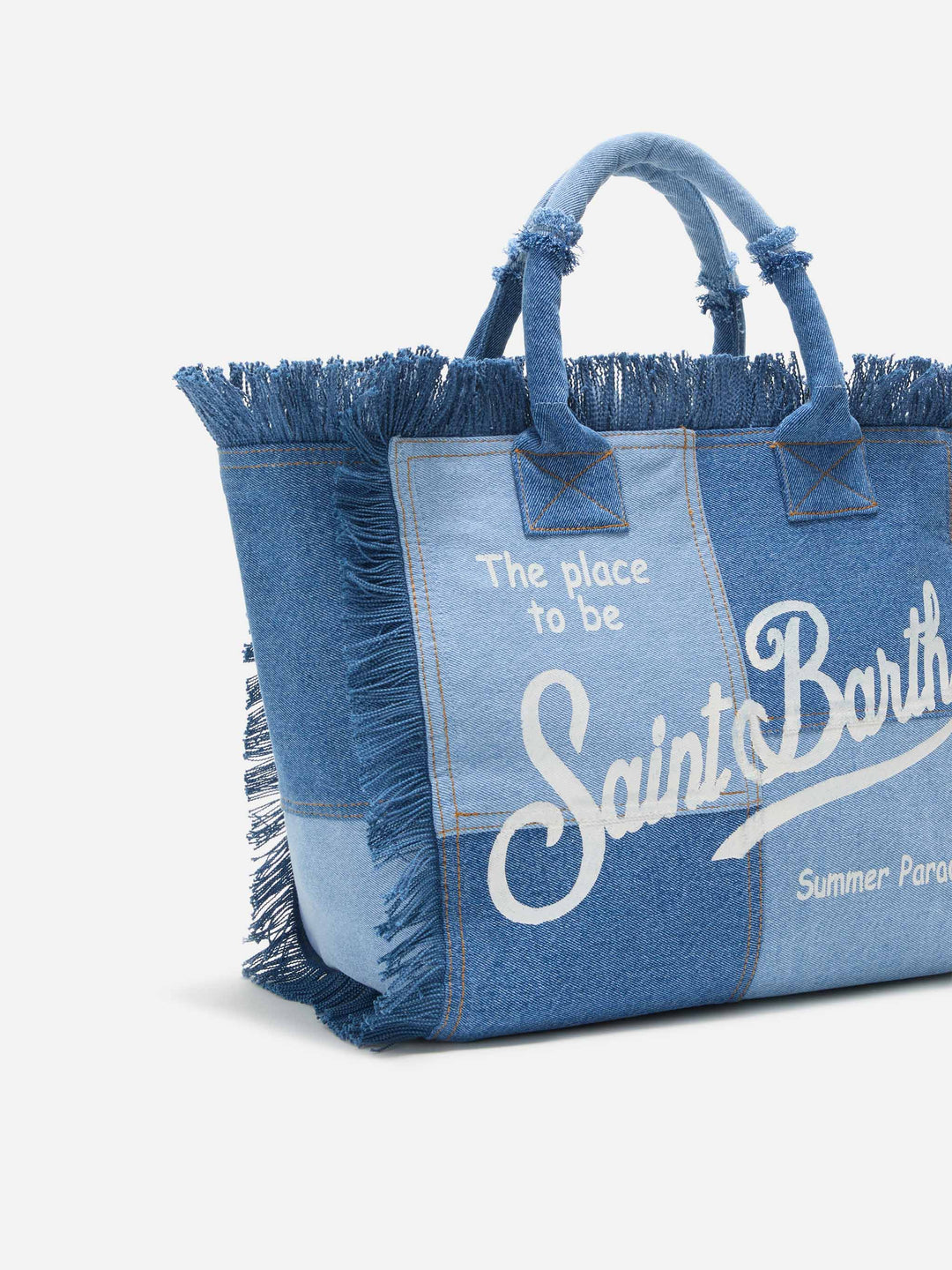 Denim Patchwork Regular Vanity Bag