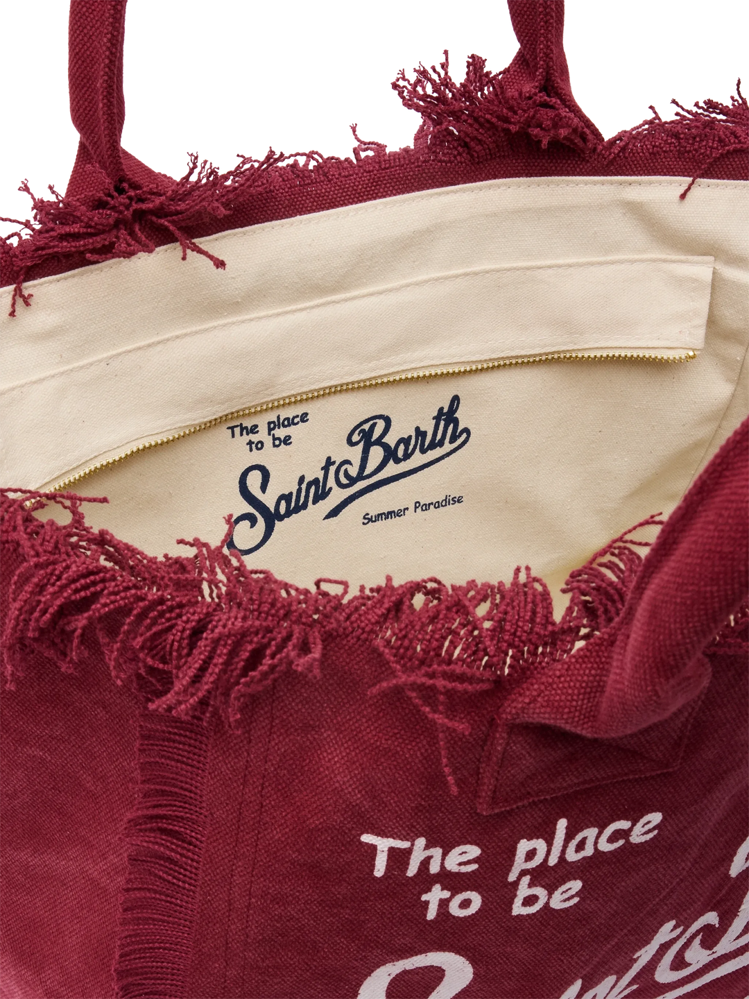 Borsa a spalla Vanity in cotone bordeaux
