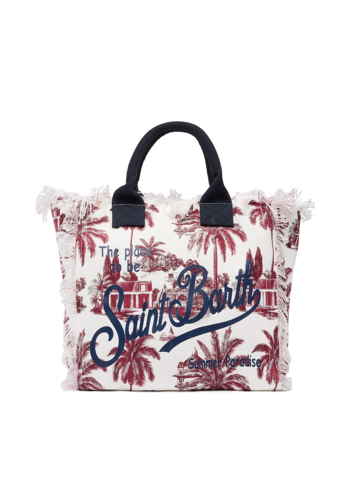 Vanity Shoulder Bag in Cotton Canvas with Toile de Jouy Print | Co-Designed by RickDick - Enhanced by Red-Eye