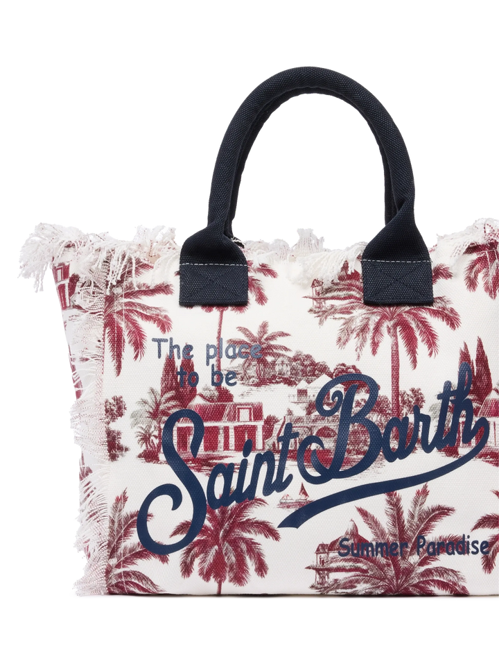 Vanity Shoulder Bag in Cotton Canvas with Toile de Jouy Print | Co-Designed by RickDick - Enhanced by Red-Eye
