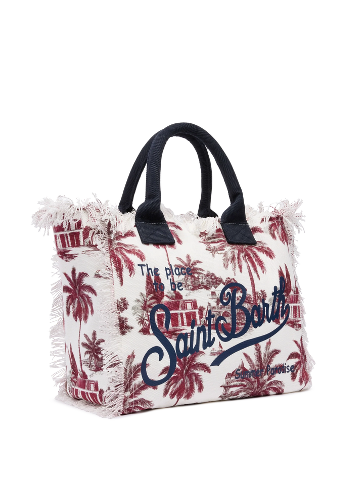 Vanity Shoulder Bag in Cotton Canvas with Toile de Jouy Print | Co-Designed by RickDick - Enhanced by Red-Eye
