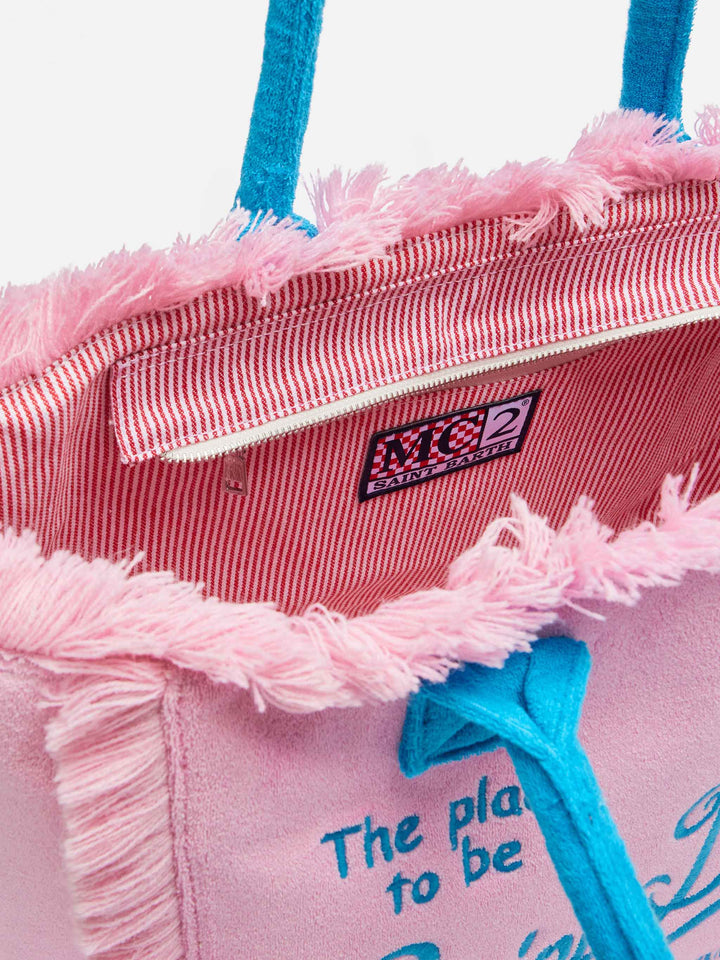 Vanity Sponge Rosa: Borsa a Spalla in Spugna