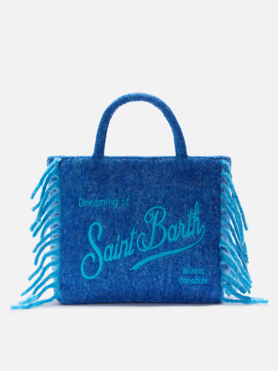 Vanity Blanket Borsa a Spalla con Frange Laterali