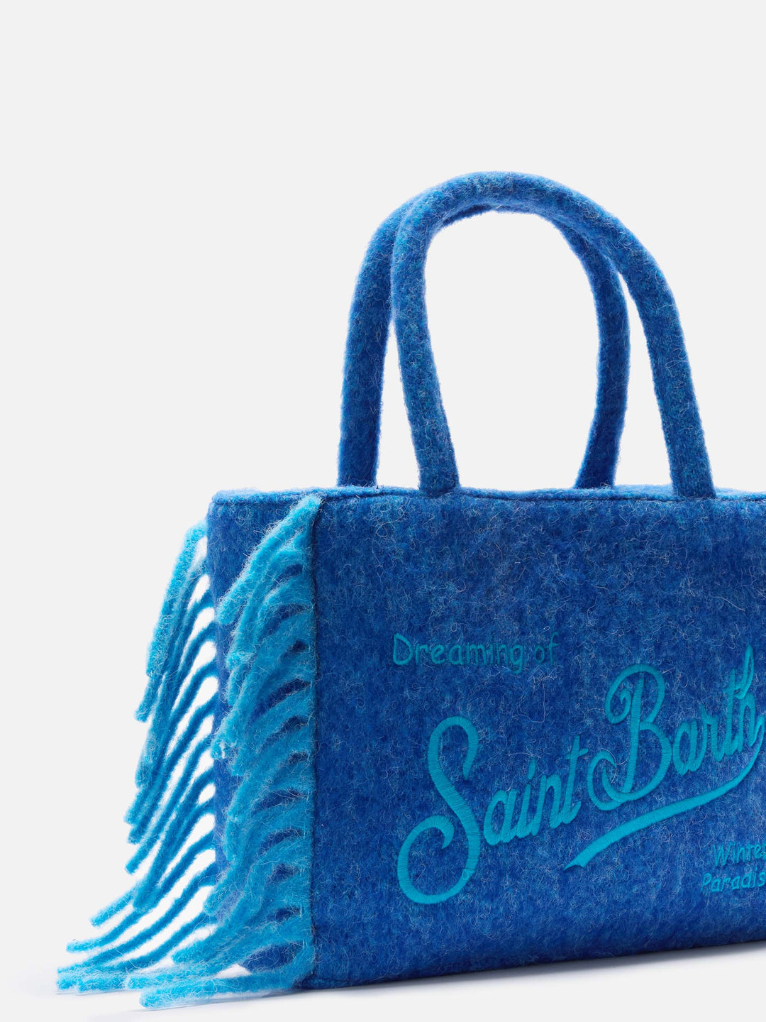 Vanity Blanket Borsa a Spalla con Frange Laterali