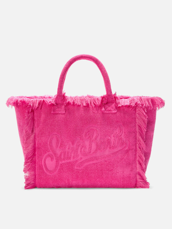 Vanity Bag in Solid Fuchsia Terry Fabric