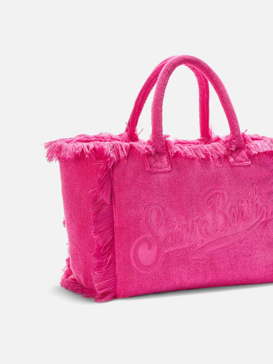 Vanity Bag in Solid Fuchsia Terry Fabric